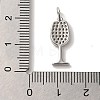 Brass Micro Pave Cubic Pendants KK-U027-07P-03-3