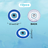 Evil Eye Pattern Cloth Computerized Embroidery Iron On/Sew On Patches LS-PATC-WH0011-14-2
