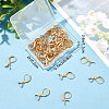 50Pcs 304 Stainless Steel Leverback Earring Findings with Pendant Bails STAS-BBC0001-52G-7