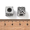 Plating Acylic Enamel European Beads AC-CBAE004-01A-4