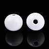 Spray Painted Round Natural Schima Wood Beads WOOD-A018-12mm-30-2
