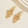 Brass Tassel Hoop Earrings OF5161-2-1