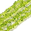 Spray Painted Transparent Glass Beads Strands X-GLAA-P060-01A-11-1