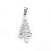 Non-Tarnish 304 Stainless Steel Pendants STAS-P209-45P-1