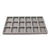 Resin Flocking 16 Grids Beading Jewelry Design Beads Storage Tray TOOL-WH0134-69A-1