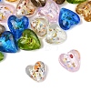 24Pcs 6 Colors Handmade Lampwork Silver Foil Glass Beads FOIL-FS0001-01-3