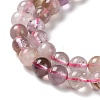 Natural Purple Rutilated Quartz Beads Strands G-M427-A01-01-4