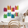 8 Sheets 8 Styles PVC Waterproof Wall Stickers DIY-WH0345-070-6