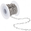 5M Stainless Steel Textured Cable Chains CHS-BM0001-08-1