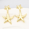 Brass Dangle Earrings EJEW-D352-06G-04-1