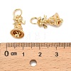 Brass Micro Pave Cubic Zirconia Pendants LS-KK-Z127-01G-3