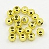 Plating Plastic Acrylic Round Beads PACR-L003-14mm-G-1