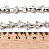 Electroplate Glass Beads Strands X-EGLA-F166-14P-4