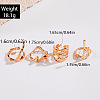 4Pcs Alloy Finger Rings Sets WG7802C-37-2