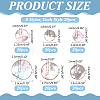 120Pcs 6 Styles 2-Hole Shell Buttons BUTT-ME0001-45-2