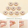 10Pcs Food Grade Eco-Friendly Silicone Focal Beads SIL-CA0001-44-5