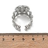 304 Stainless Steel Cuff Ring Components SA-CBA37BC-18D-P-3
