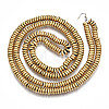 Electroplate Non-magnetic Synthetic Hematite Beads Strands X-G-T114-88A-G-2