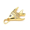 Brass Micro Pave Cubic Zirconia Pendants LS-KK-I381-07G-02-2