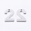 Tarnish Resistant 201 Stainless Steel Pendants STAS-F128-01P-2-1-2