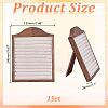 Wooden Photo Frame Shaped Ring Display Easels RDIS-WH0032-008B-2