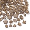 Frosted Transparent Acrylic Beads OACR-Z041-09-2