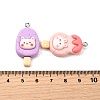 Opaque Resin Pendants CRES-D313-06P-3