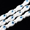 Handmade Porcelain Ceramic Beads Strands PORC-T006-03N-1