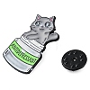 Cat Can Zinc Alloy Enamel Pin Brooch JEWB-C034-05B-EB-3