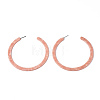 Cellulose Acetate(Resin) Half Hoop Earrings KY-S163-372C-04-3