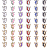 60Pcs 12 Colors Zinc Alloy Enamel Religion Oval with Virgin Mary Chandelier Component Links FIND-FH0017-98-1