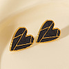 304 Stainless Steel Heart-shaped Stud Earrings PH1793-3-1