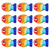 12Pcs Handmade Lampwork Beads LAMP-TA0001-75-2