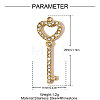304 Stainless Steel Rhinestone Pendants STAS-OY007-75G-2