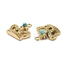 Natural Turquoise Crown Charms STAS-C064-VC909-4