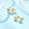 Natural Cultured Freshwater Pearl Stud Earring EJEW-JE07127-1