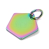 Ion Plating(IP) 304 Stainless Steel Stamping Blank Tag Charms LS-STAS-I311-23RC-2