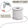 1 Roll 10M Round Braided Cowhide Cords WL-SC0001-03D-2