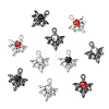16Pcs 8 Colors Alloy Rhinestone Pendants RB-CJ0001-11-8