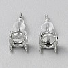 925 Sterling Silver Stud Earring Findings STER-WH0005-22-1