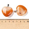 Dyed & Heated Natural Crystal Core Agate Pendants GG-CBACB71-04P-02-3