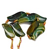Dyed & Heated Natural Banded Agate Beads Strands GG-CBAB9C6-B03-01-5