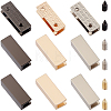18 Bags 3 Colors Rectangle Alloy Bag Zipper Tail Ends FIND-CY0002-29B-7