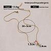 Christmas 304 Stainless Steel Enamel Apple Pendant Necklaces for Women TR7929-6