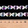 Electroplate Glass Beads Strands EGLA-T028-01C-4