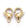 Ion Plating(IP) 316L Surgical Stainless Steel Lobster Claw Clasps X-STAS-H353-C-02G-A-2