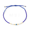 Glass Seed Beaded Braided Bracelets WV7941-3-1