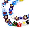 Handmade Millefiori Glass Bead Strands LAMP-N029-017C-08-3