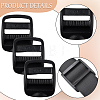 30Pcs Plastic Ladder Lock Slider Buckles KY-CY0001-23A-5