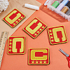 5Pcs Computerized Embroidery Polyester Iron on/Sew on Patches DIY-ME0003-07-4